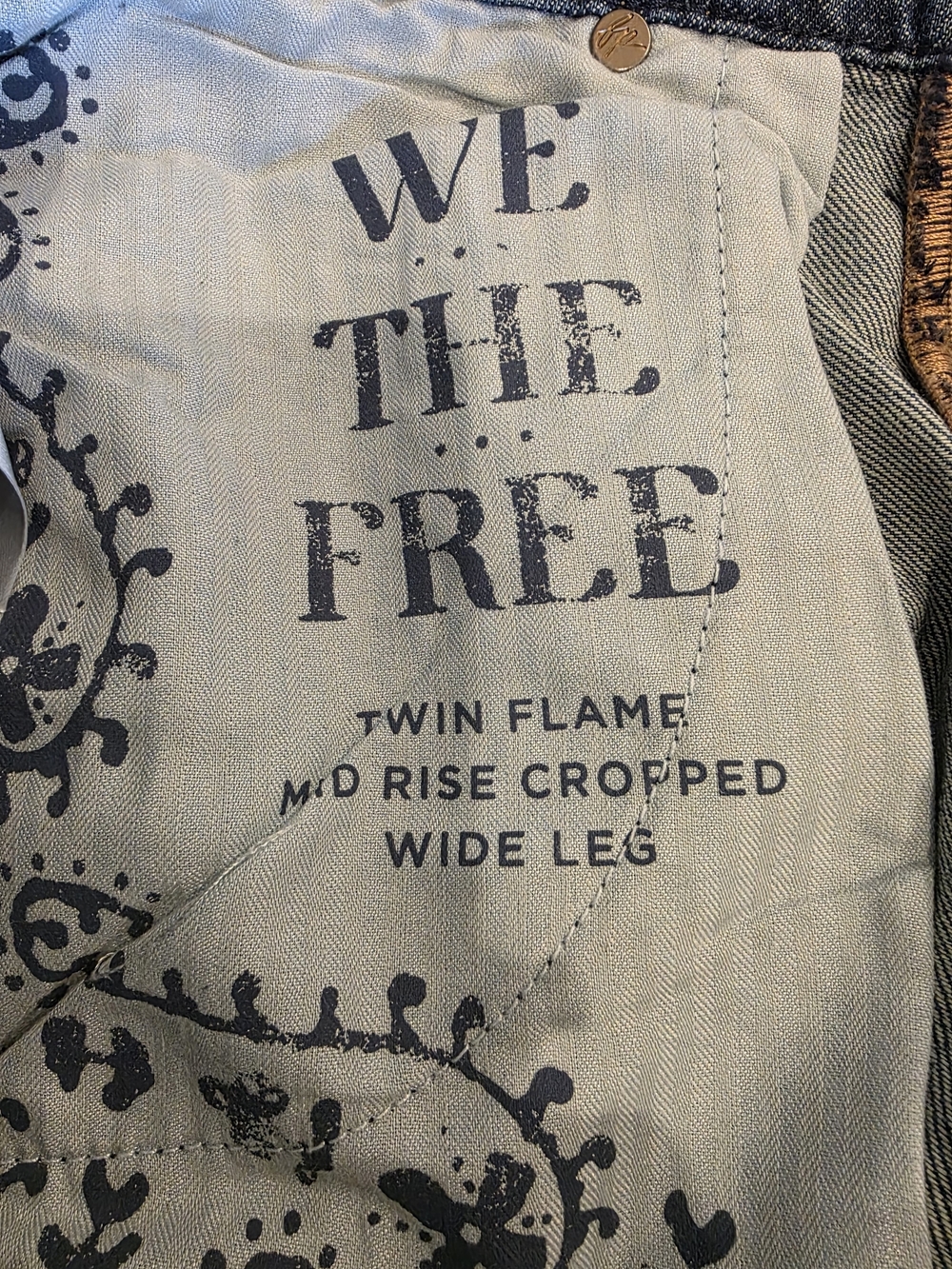 We The Free - Twin Flame Cropped Wide-Leg Jeans - Picture 8 of 8